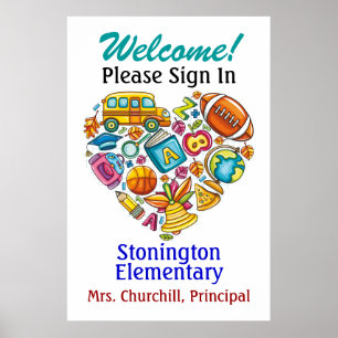 Poster de l'école / enseignant