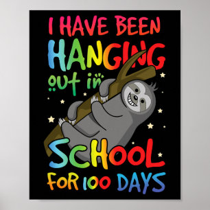 Poster De l'école Joyeux 100ème Jour 100 Hanging Kawaii S