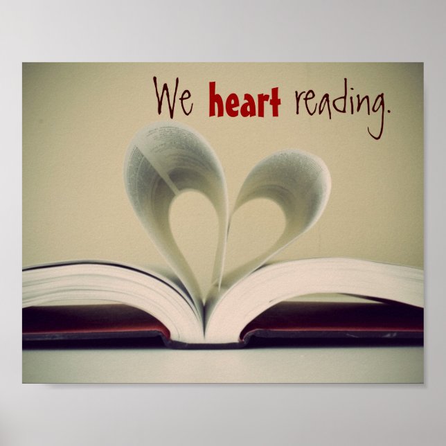 Poster de lecture de coeur (Devant)