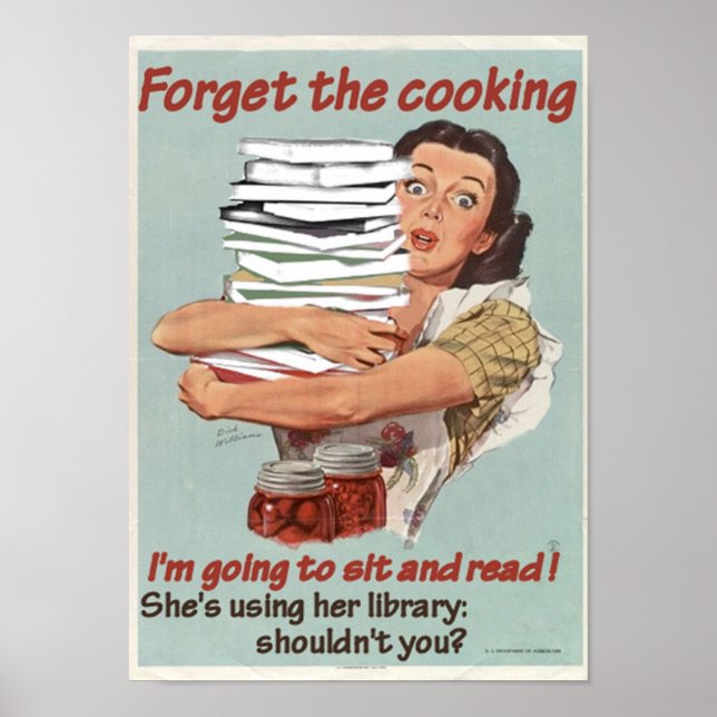 Poster de lecture ou de Cuisine (Devant)
