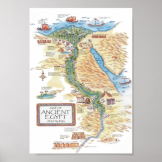 Poster de l'Egypte ancienne et de la Nubie