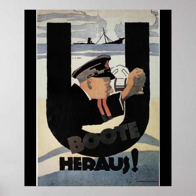 Poster de l'emany U Boote Heraus_Propaganda (Devant)