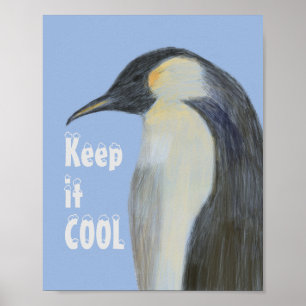 Poster de l'empereur Penguin sur le changement cli