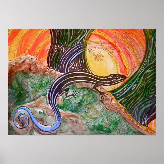 Poster de l'encre bleue (Devant)