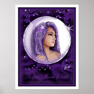Poster de l'enfant Purple Moon