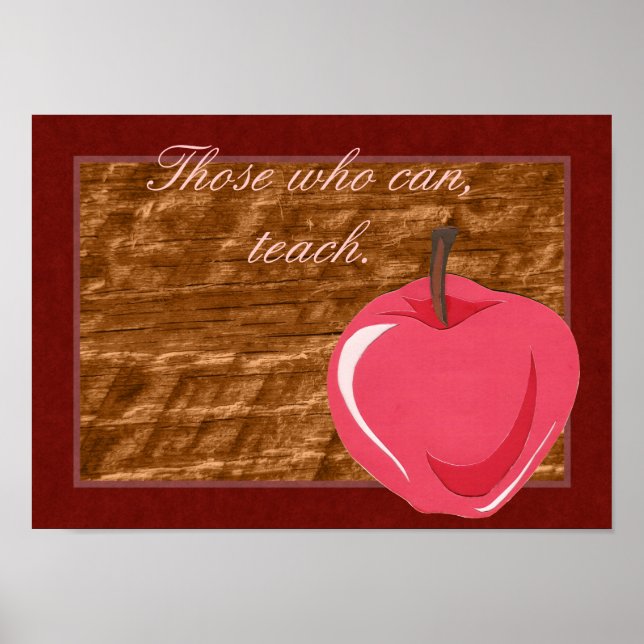 Poster de l'enseignant (Devant)