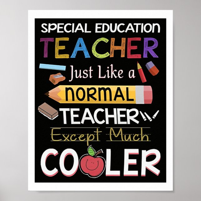 Poster de l'enseignant de l'éducation spéciale (Devant)
