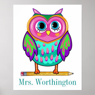 Poster de l'enseignant si mignon