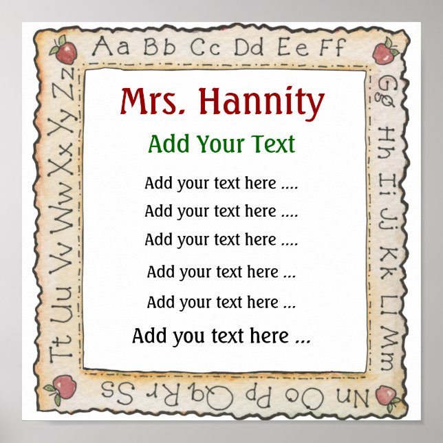 Poster de l'enseignant - SRF (Devant)