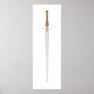 Poster de l'épée de l'esprit (12 x 36)