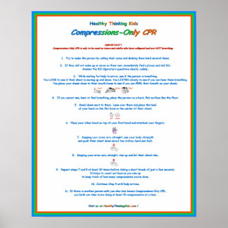 Poster de l'équipe de cardiologie Jr. Compressions