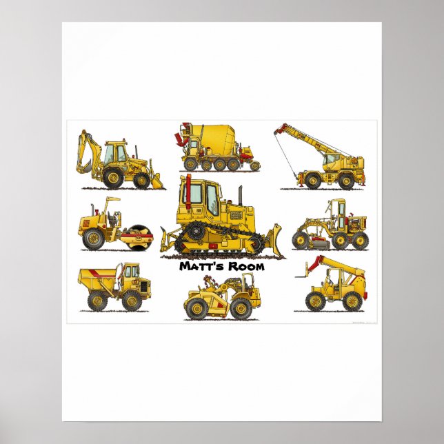 Poster de l'équipement de construction de gros Bul (Devant)