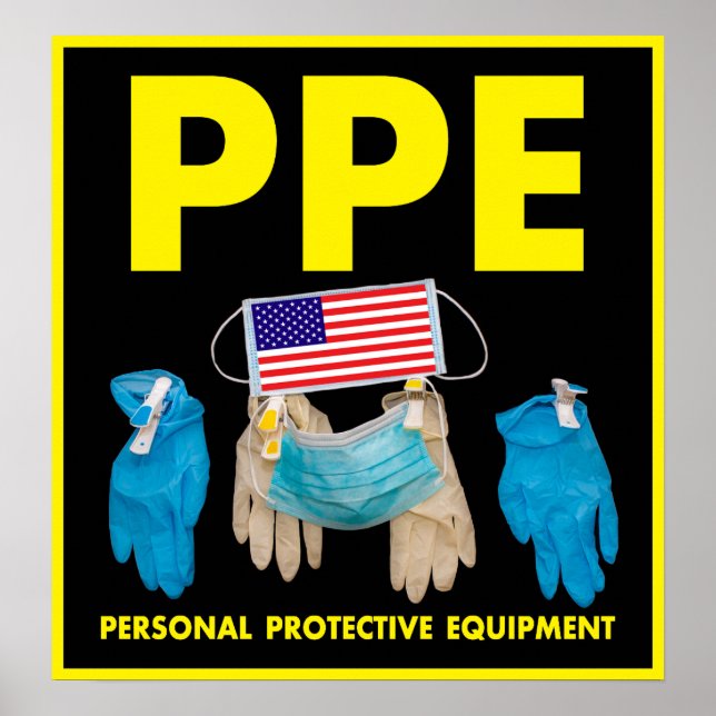 Poster de l'équipement de protection personnel (Devant)