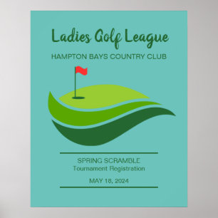 Poster de l'événement de la Ligue de Golf Dames