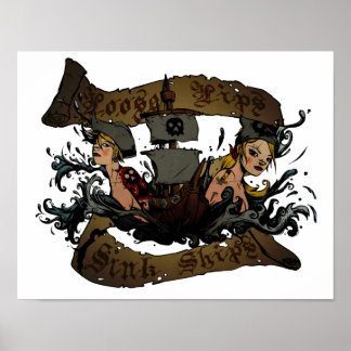 Poster de l'évier Lèvres Perdues