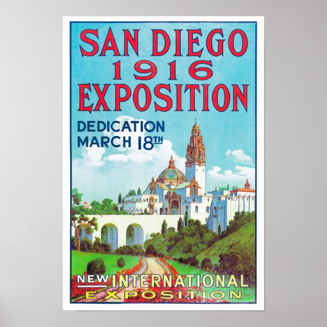 Poster de l'exposition internationale de San Diego (Devant)