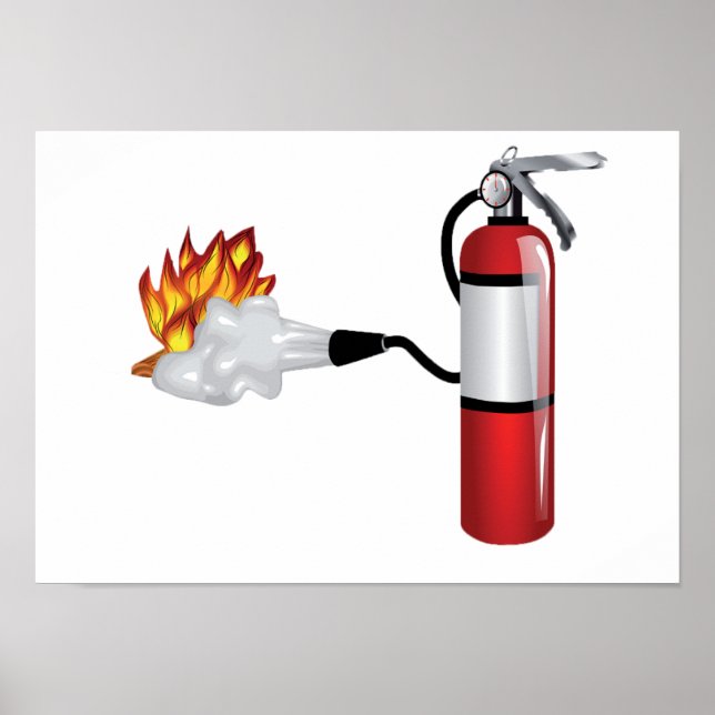 Poster de l'extincteur d'incendie (Devant)