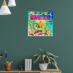 Poster de l'heure de l'époque de Newport Beach