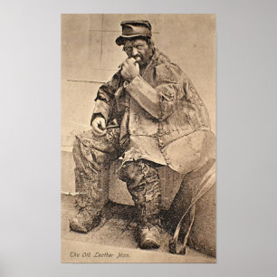 Poster de l'homme en cuir