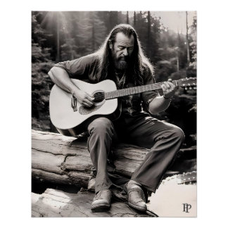 Poster de l'homme guitare