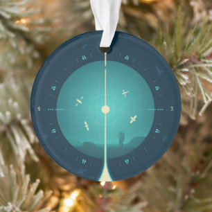 Poster de l'horloge atomique Deep Space, version b