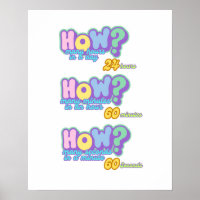 Poster De L'Horloge Éducative, Raconter L'Heure 2