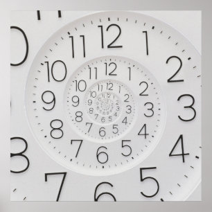 Poster de l'horloge spirale Droste
