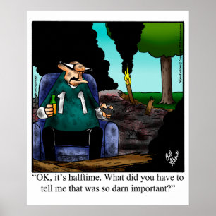 Poster de l'Humour de football amusant