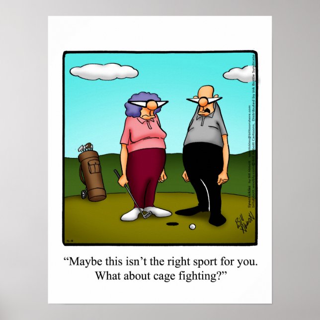 Poster de l'Humour de golf (Devant)