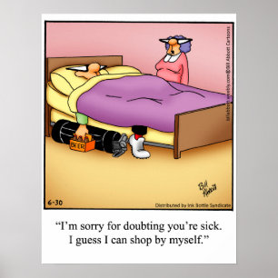 Poster de l'Humour de golf amusant