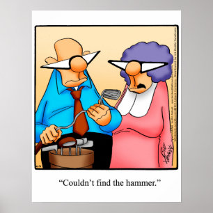Poster de l'Humour de golf amusant