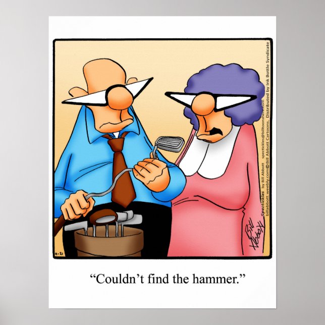 Poster de l'Humour de golf amusant (Devant)