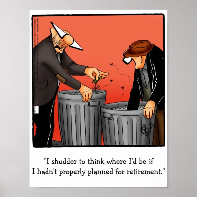 Poster de l'Humour de retraite amusant (Devant)
