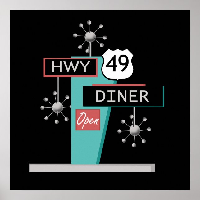 Poster de l'HWY 49 Diner (Devant)