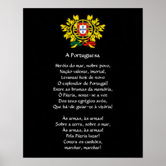 Poster de l'hymne national portugais A Portuguesa