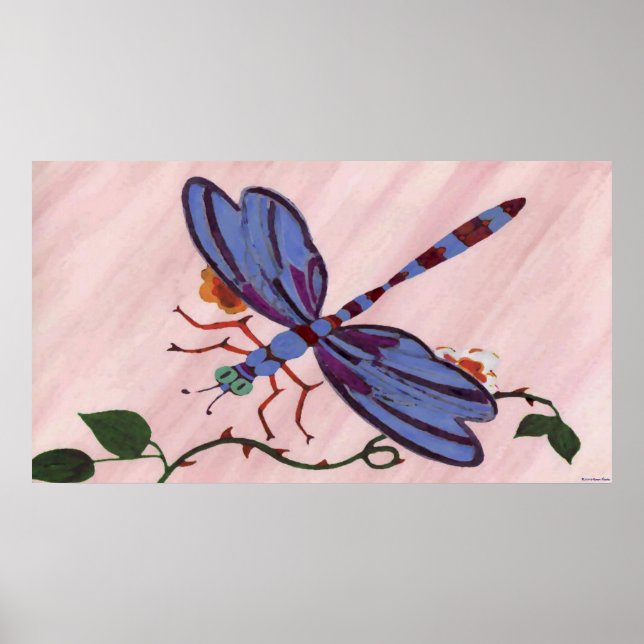 Poster de libellules (Devant)