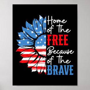 Poster De Libre À Cause Du Brave Tournesol 4E De