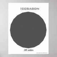 Poster de l'Icosagon en Polygone