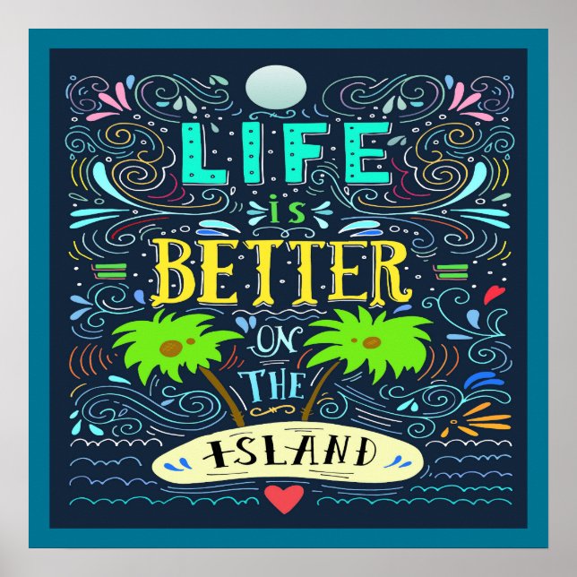 Poster de l'île (Devant)