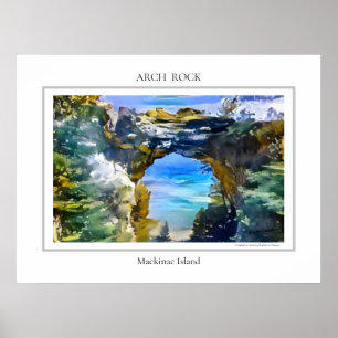 Poster de l'île Arch Rock Mackinac