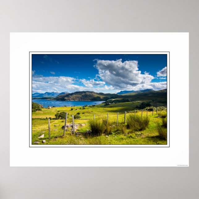 Poster de l'île de Skye en Écosse (Devant)