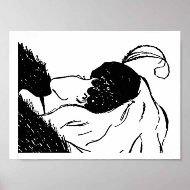 Poster de l'illusion de la jeune ou de la vieille  (Devant)