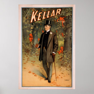 Poster de l'Illusionniste-magicien KELLAR VAUDEVIL