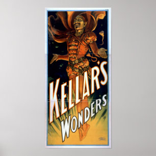 Poster de l'Illusionniste-magicien KELLAR VAUDEVIL