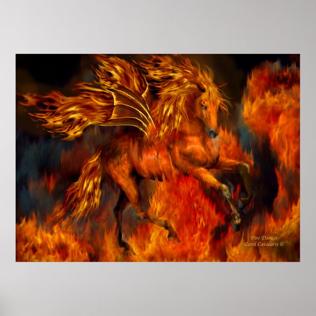 Poster de l'Imaginaire de la danseuse du feu (Devant)