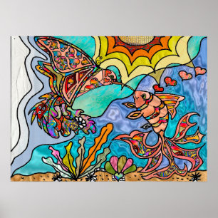 Poster de l'Imaginaire de réflexion de l'Oiseau d'