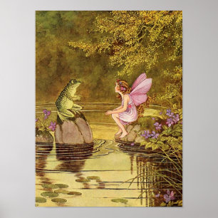Poster de l'Imaginaire d'illustration de fée 12x16