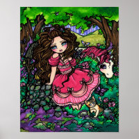 Poster de l'Imaginaire Princess & Unicorn Hannah L