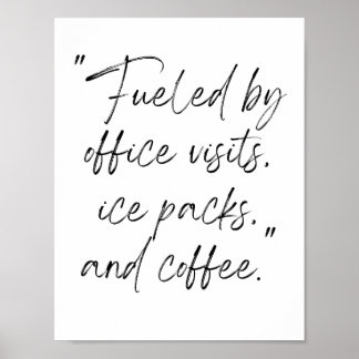 Poster de l'infirmière de l'école : visites de bur