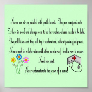 Poster de l'infirmière "Le pouvoir d'une infirmièr